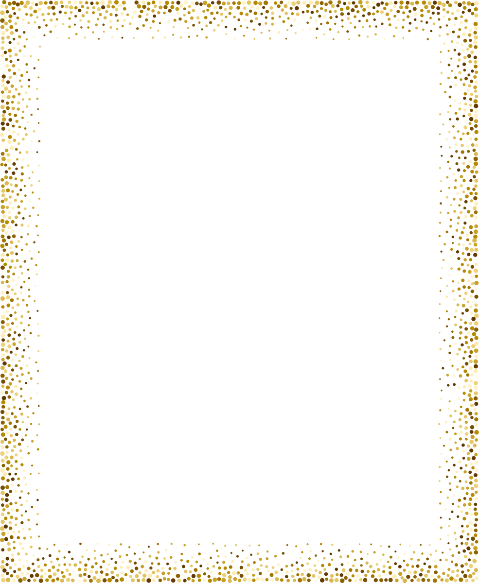 Gold Glitter Border